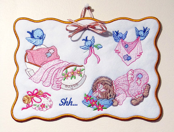 Shh - Wall Hanging - Project Notes to inspire
