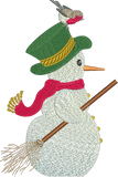 Snowman Embroidery Motif by Sue Box