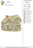 Thatched Cottage Embroidery Motif - 02 by Sue Box