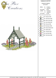 Gables Entry Embroidery Motif - 09 by Sue Box
