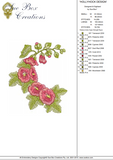 Hollyhock Design Embroidery Motif - 13 by Sue Box