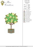 Lemon Tree Embroidery Motif - 27  by Sue Box