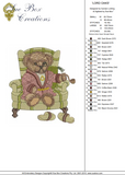 Teddy Bear Lord Oaks Embroidery Motif - 26 by Sue Box