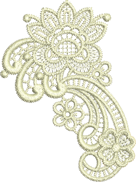 Lace - Taj Embroidery Motif by Sue Box