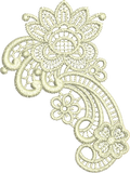Lace - Taj Embroidery Motif by Sue Box