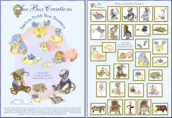 Timeless Teddy Bear Treasures collection by Sue Box - Full Collection