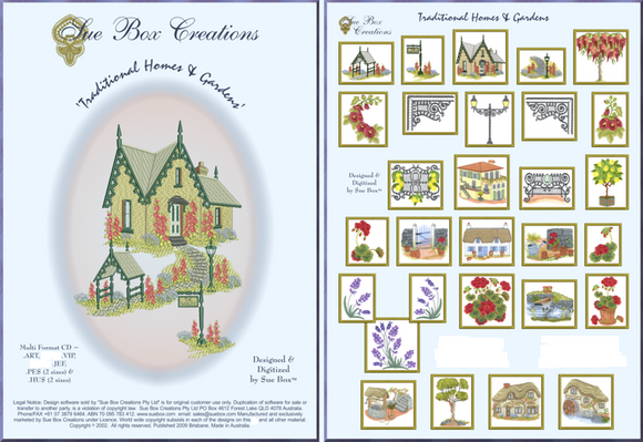 Traditional Homes and Gardens collection by Sue Box - Full Collection