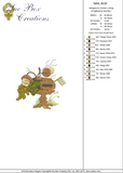Mail Box and Acorns Embroidery Motif - 06 by Sue Box