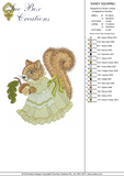 Squirrel - Sandy Squirrel Embroidery Motif - 08 by Sue Box