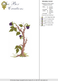 Bramble Bush and Blackberries Embroidery Motif - 24 by Sue Box
