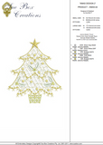 Christmas Tree Design 2 - Embroidery Motif by Sue Box