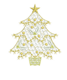 Christmas Tree Design 2 - Embroidery Motif by Sue Box