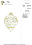 Christmas Bauble Design 3 - Embroidery Motif by Sue Box