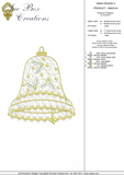 Christmas Bell Design 4 - Embroidery Motif by Sue Box