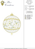 Christmas Bauble Design 1 - Embroidery Motif by Sue Box