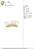 Grass tuft Embroidery Motif - 13 - Zoo Babies by Sue Box