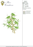 Bamboo Shoots Embroidery Motif - 05 - Zoo Babies by Sue Box