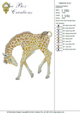 Giraffe Play Embroidery Motif - 23 - Zoo Babies by Sue Box