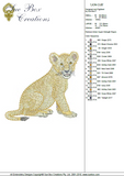Lion Cub Embroidery Design - 30 - Zoo Babies by Sue Box